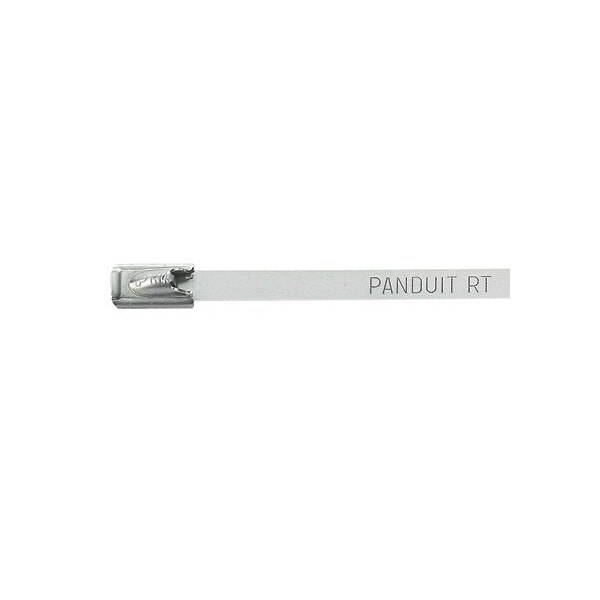 Cable Tie, 18-1/2 in L, 4 in Max Bundle Dia., Silver, 304 Stainless Steel, 400 lb Strength, 50 PK